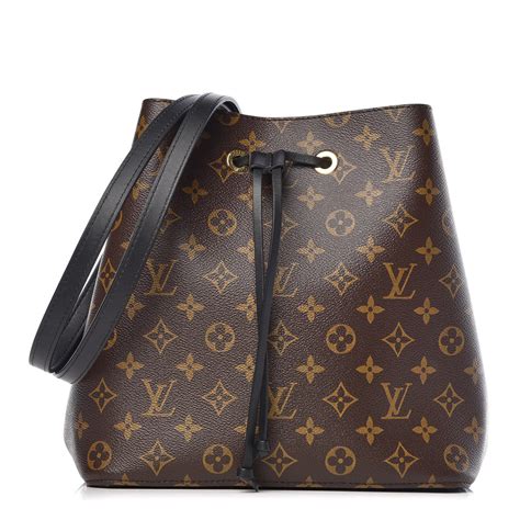 louis vuitton neonoe monogram brown black|Louis Vuitton neonoe.